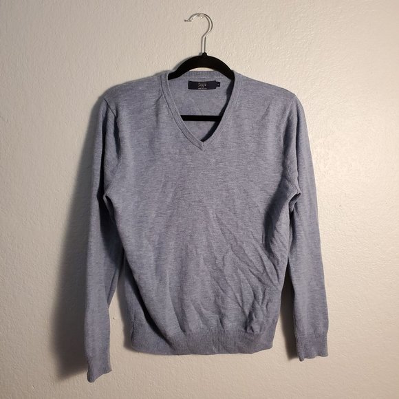 J. Crew Blue Cotton Sweater - Picture 3 of 4